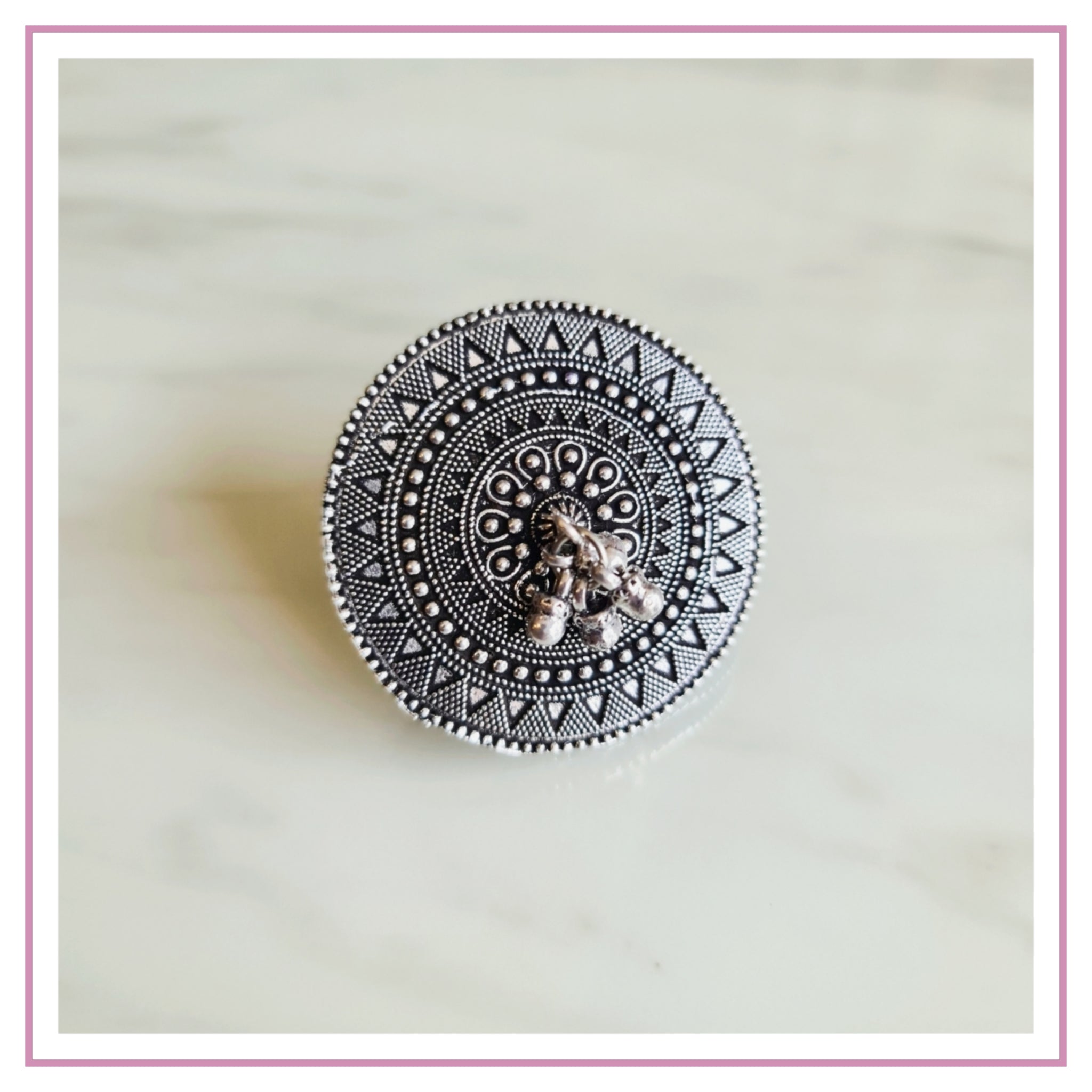 Shop Antique Oxidised Finger Ring For Women And Girls Adjustable Metal  Silver Plated Ring Brass Ring - Rajasthan Living